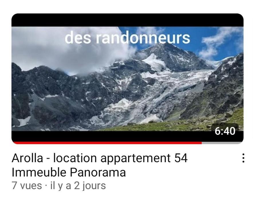 Le Panorama - Appartement 54 A Arolla Face Aux Montagnes A 150M Des Pistes Evolène Εξωτερικό φωτογραφία
